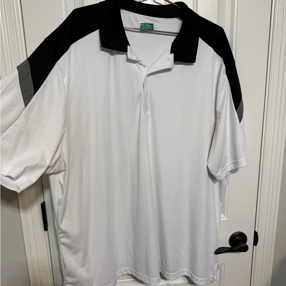 Ben Hogan Performance Polo Shirt - Black and White